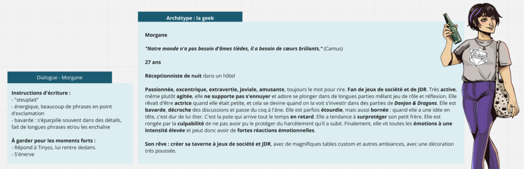 Character design : Morgane